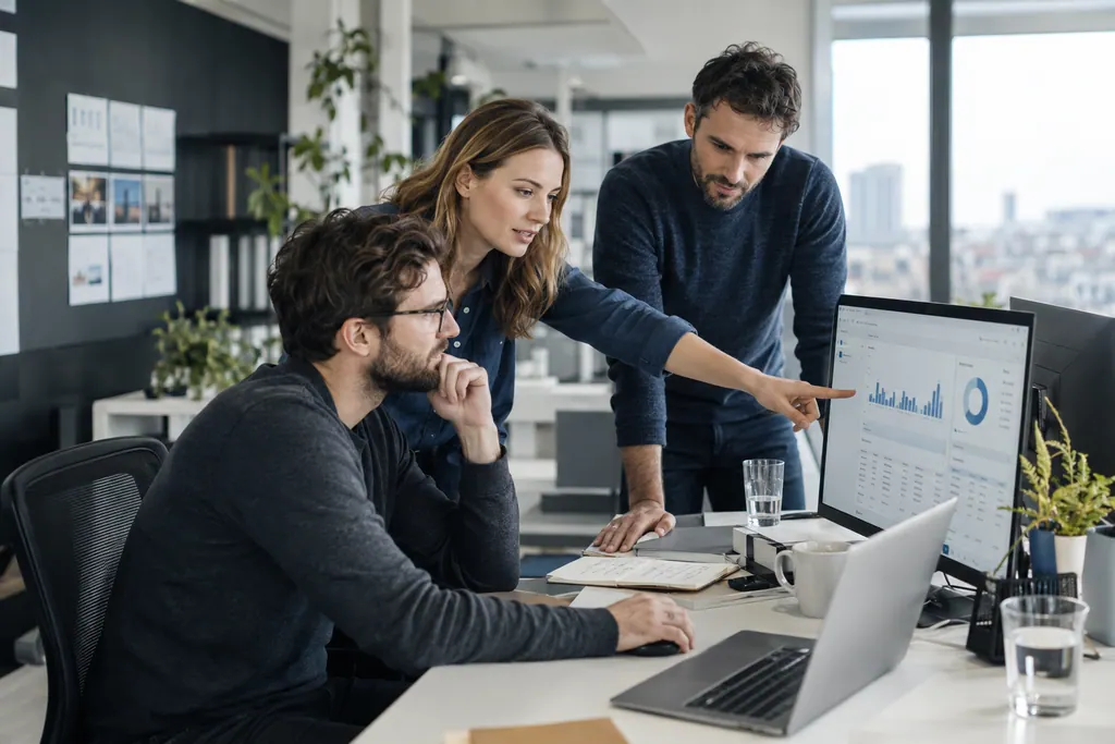 Conceptual editorial scene illustrating enterprise applications